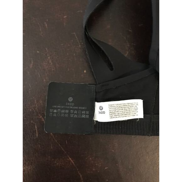 Lululemon AirSupport Bra *High Support, C-DDD Cups Black/Asphalt - Size 34DD - Picture 8 of 11
